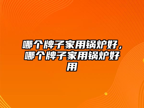 哪個(gè)牌子家用鍋爐好，哪個(gè)牌子家用鍋爐好用