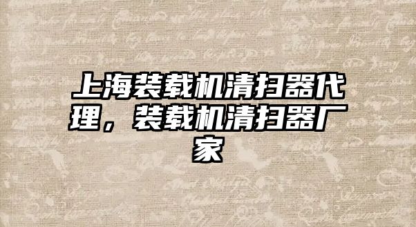 上海裝載機清掃器代理，裝載機清掃器廠家