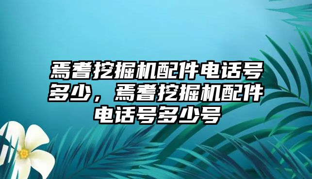 焉耆挖掘機(jī)配件電話號(hào)多少，焉耆挖掘機(jī)配件電話號(hào)多少號(hào)