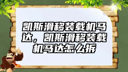 凱斯滑移裝載機(jī)馬達(dá)，凱斯滑移裝載機(jī)馬達(dá)怎么拆