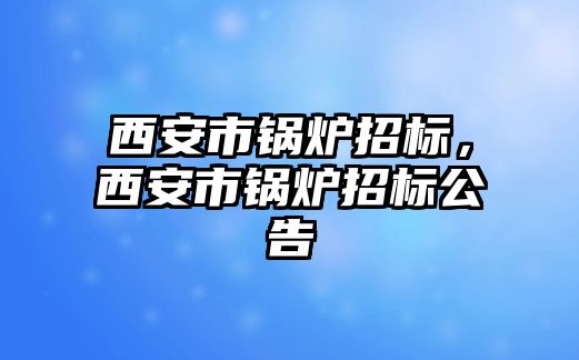 西安市鍋爐招標，西安市鍋爐招標公告