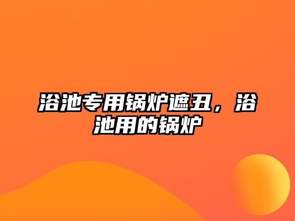 浴池專用鍋爐遮丑，浴池用的鍋爐