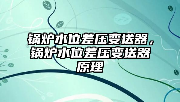 鍋爐水位差壓變送器，鍋爐水位差壓變送器原理