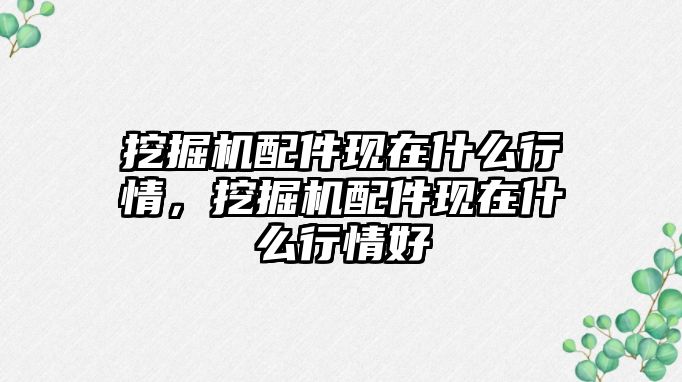 挖掘機配件現(xiàn)在什么行情，挖掘機配件現(xiàn)在什么行情好