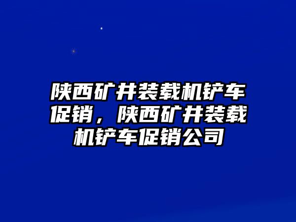 陜西礦井裝載機(jī)鏟車促銷，陜西礦井裝載機(jī)鏟車促銷公司