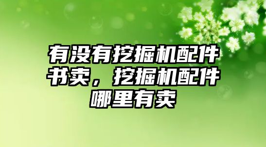 有沒(méi)有挖掘機(jī)配件書賣，挖掘機(jī)配件哪里有賣