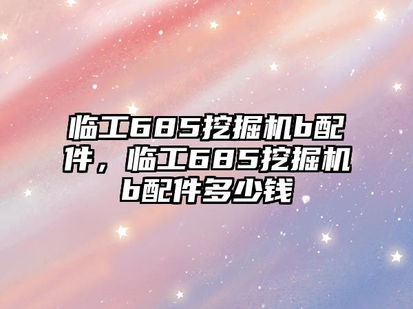 臨工685挖掘機b配件，臨工685挖掘機b配件多少錢