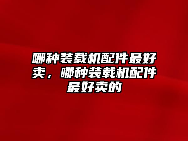 哪種裝載機(jī)配件最好賣(mài)，哪種裝載機(jī)配件最好賣(mài)的