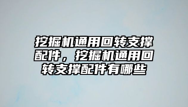 挖掘機通用回轉(zhuǎn)支撐配件，挖掘機通用回轉(zhuǎn)支撐配件有哪些