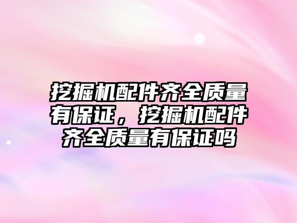 挖掘機配件齊全質(zhì)量有保證，挖掘機配件齊全質(zhì)量有保證嗎