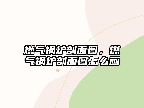 燃氣鍋爐剖面圖，燃氣鍋爐剖面圖怎么畫