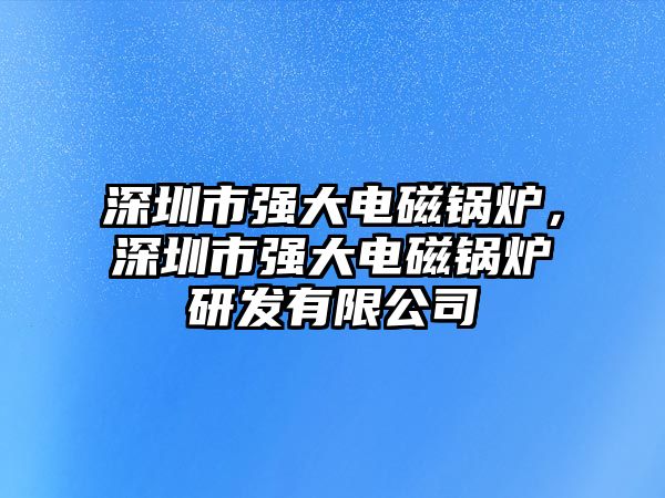 深圳市強大電磁鍋爐，深圳市強大電磁鍋爐研發(fā)有限公司