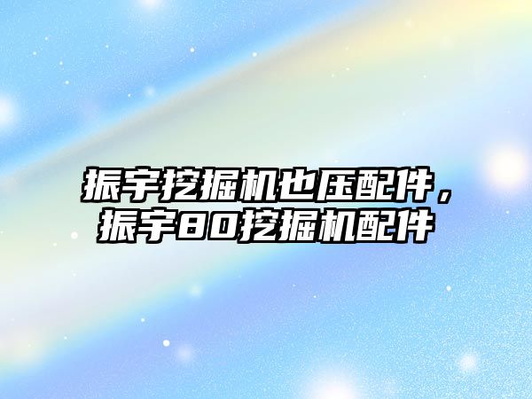 振宇挖掘機(jī)也壓配件，振宇80挖掘機(jī)配件