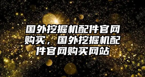 國(guó)外挖掘機(jī)配件官網(wǎng)購(gòu)買(mǎi)，國(guó)外挖掘機(jī)配件官網(wǎng)購(gòu)買(mǎi)網(wǎng)站