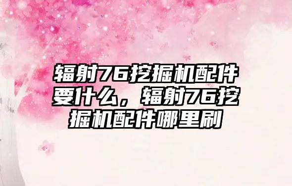 輻射76挖掘機配件要什么，輻射76挖掘機配件哪里刷