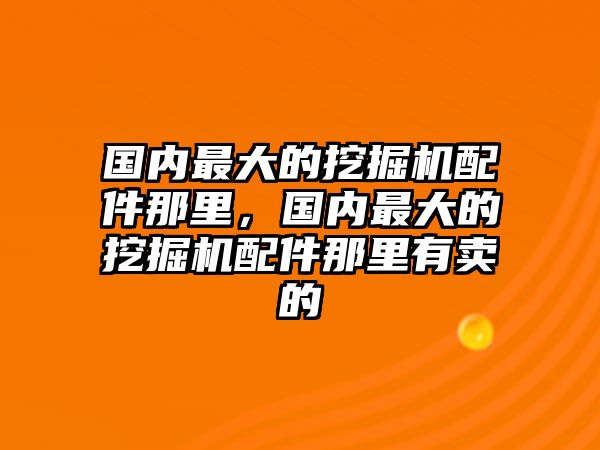 國內(nèi)最大的挖掘機(jī)配件那里，國內(nèi)最大的挖掘機(jī)配件那里有賣的