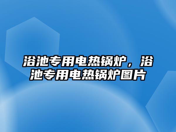 浴池專用電熱鍋爐，浴池專用電熱鍋爐圖片