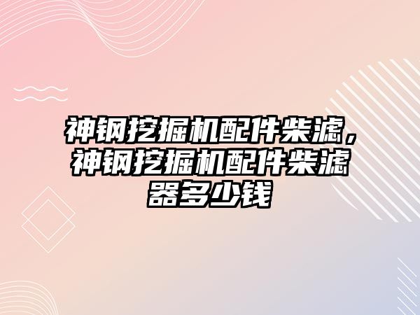 神鋼挖掘機配件柴濾，神鋼挖掘機配件柴濾器多少錢