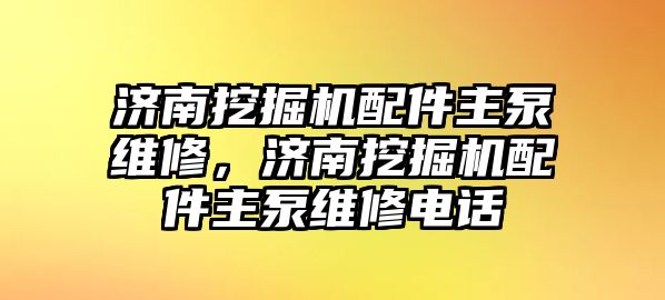 濟南挖掘機配件主泵維修，濟南挖掘機配件主泵維修電話