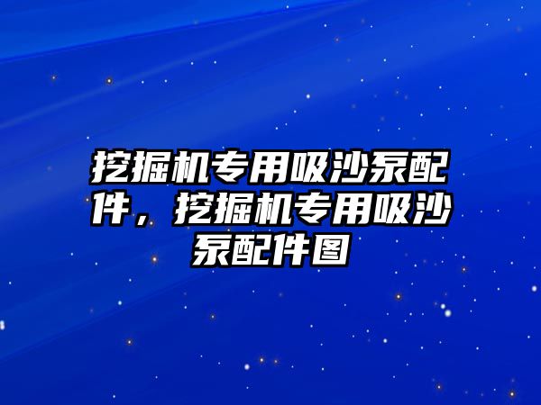 挖掘機專用吸沙泵配件，挖掘機專用吸沙泵配件圖