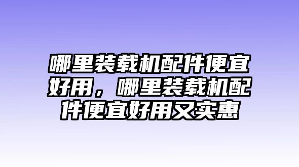 哪里裝載機配件便宜好用，哪里裝載機配件便宜好用又實惠