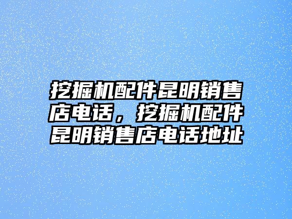 挖掘機(jī)配件昆明銷售店電話，挖掘機(jī)配件昆明銷售店電話地址