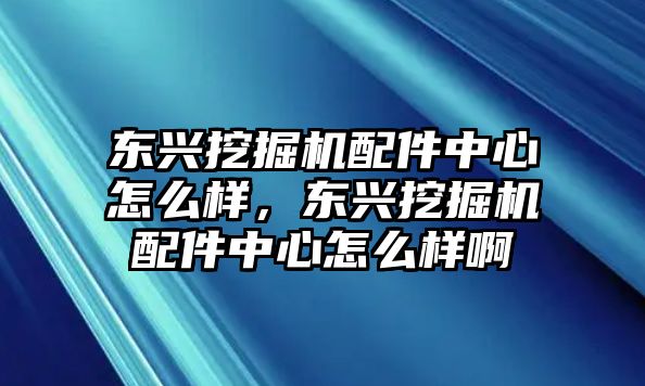 東興挖掘機配件中心怎么樣，東興挖掘機配件中心怎么樣啊