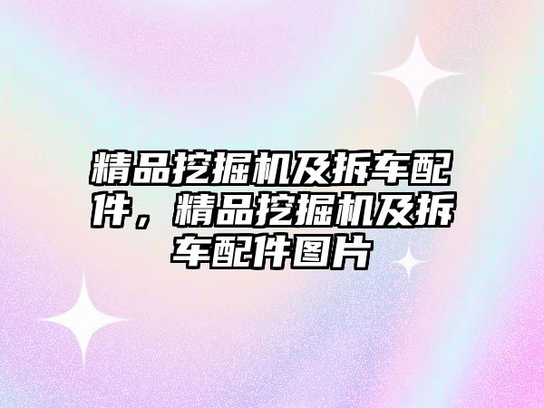 精品挖掘機(jī)及拆車配件，精品挖掘機(jī)及拆車配件圖片