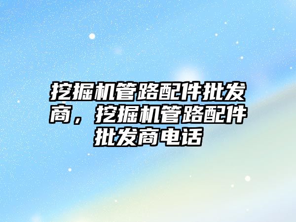 挖掘機管路配件批發(fā)商，挖掘機管路配件批發(fā)商電話