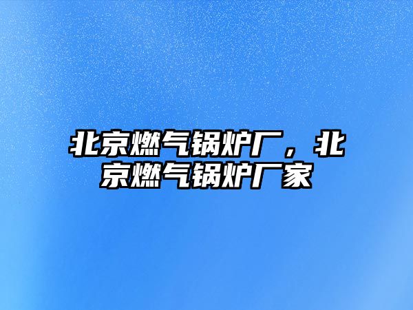 北京燃?xì)忮仩t廠，北京燃?xì)忮仩t廠家