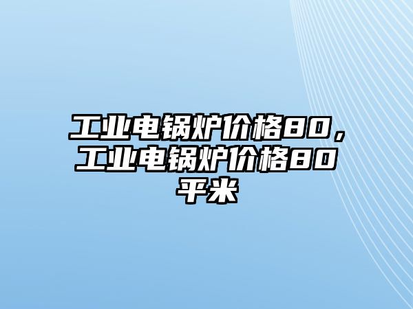 工業(yè)電鍋爐價格80，工業(yè)電鍋爐價格80平米