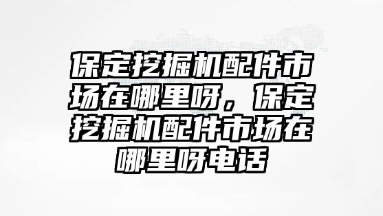 保定挖掘機(jī)配件市場在哪里呀，保定挖掘機(jī)配件市場在哪里呀電話