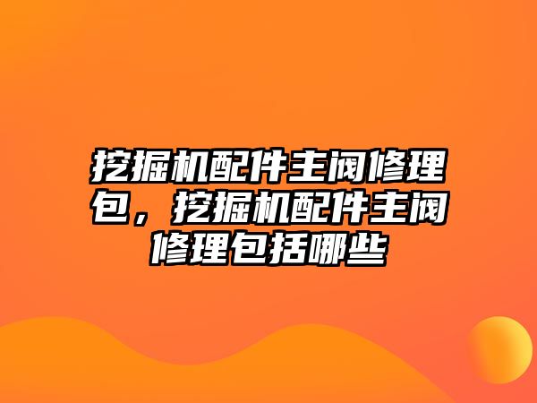 挖掘機配件主閥修理包，挖掘機配件主閥修理包括哪些