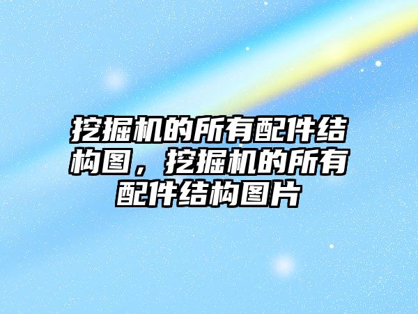 挖掘機的所有配件結(jié)構(gòu)圖，挖掘機的所有配件結(jié)構(gòu)圖片