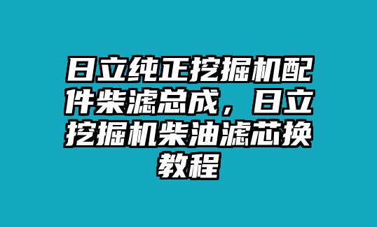 日立純正挖掘機(jī)配件柴濾總成，日立挖掘機(jī)柴油濾芯換教程