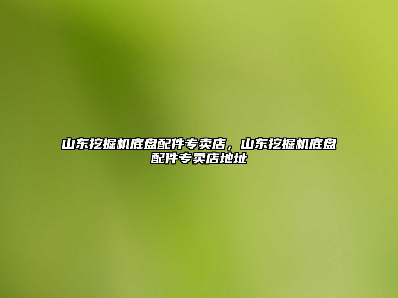 山東挖掘機(jī)底盤配件專賣店，山東挖掘機(jī)底盤配件專賣店地址