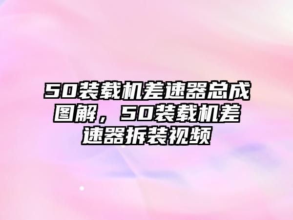 50裝載機(jī)差速器總成圖解，50裝載機(jī)差速器拆裝視頻