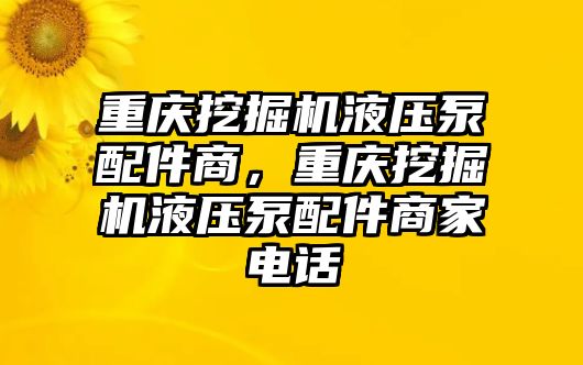 重慶挖掘機液壓泵配件商，重慶挖掘機液壓泵配件商家電話