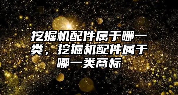 挖掘機配件屬于哪一類，挖掘機配件屬于哪一類商標