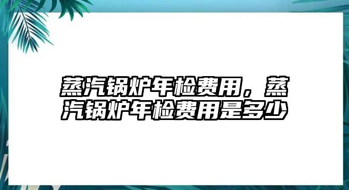 蒸汽鍋爐年檢費(fèi)用，蒸汽鍋爐年檢費(fèi)用是多少