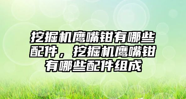 挖掘機(jī)鷹嘴鉗有哪些配件，挖掘機(jī)鷹嘴鉗有哪些配件組成