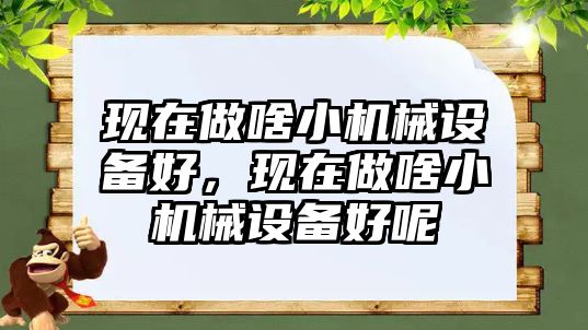 現(xiàn)在做啥小機械設備好，現(xiàn)在做啥小機械設備好呢