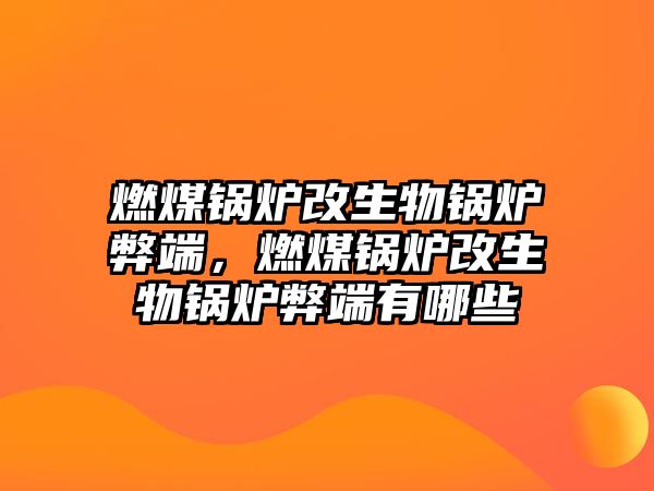 燃煤鍋爐改生物鍋爐弊端，燃煤鍋爐改生物鍋爐弊端有哪些