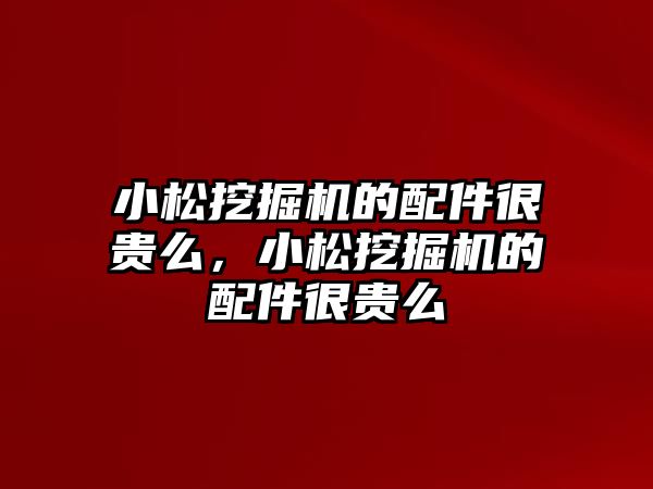 小松挖掘機的配件很貴么，小松挖掘機的配件很貴么