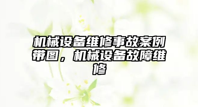 機械設(shè)備維修事故案例帶圖，機械設(shè)備故障維修