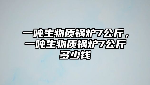 一噸生物質(zhì)鍋爐7公斤，一噸生物質(zhì)鍋爐7公斤多少錢(qián)