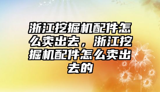 浙江挖掘機配件怎么賣出去，浙江挖掘機配件怎么賣出去的