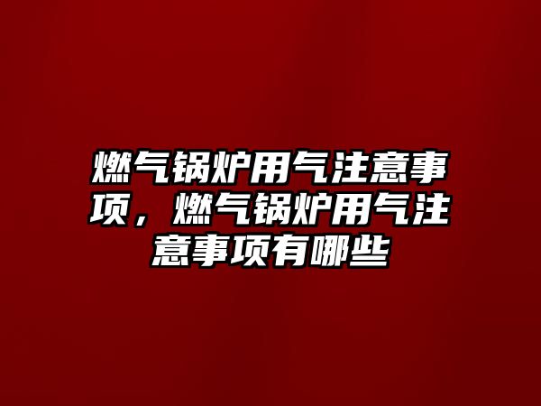 燃?xì)忮仩t用氣注意事項，燃?xì)忮仩t用氣注意事項有哪些