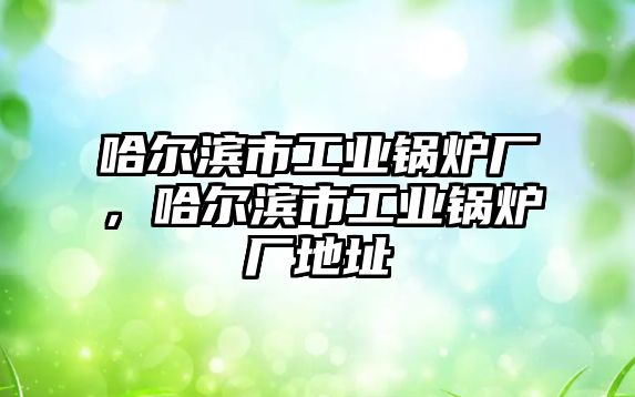 哈爾濱市工業(yè)鍋爐廠，哈爾濱市工業(yè)鍋爐廠地址