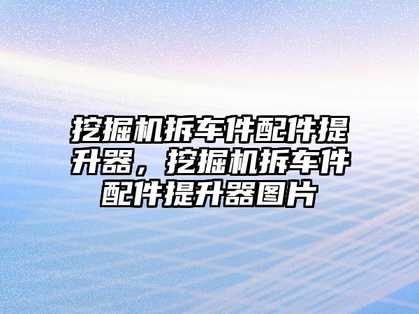 挖掘機(jī)拆車件配件提升器，挖掘機(jī)拆車件配件提升器圖片